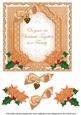Borange Poinsettia 1st Christmas Fancy 7in Decoupage Topper