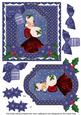 Winter Lady Christmas Greetings 6in Christmas Step by Step