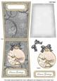 Ice Church Seasons Greetings 5.5in Bauble Decoupage Card