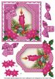 Cerise Candle My Dad 6in Christmas Step by Step