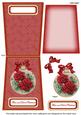 Red Roses Mum & Dad 5.5inch Bauble Decoupage Card
