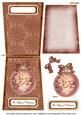 Snowy Village Magic 5.5inch Bauble Decoupage Card