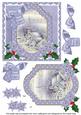 Blue Church Happy Christmas 6in Christmas Step by Step