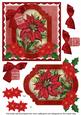 Red Poinsettia Ours to Yours 6in Christmas Step by Step