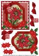 Red Poinsettia My Family 6in Christmas Step by Step