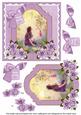 Lavender Fairy Happy Birthday 6in Floral Step by Step