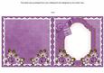 Lavender View Wish You Well to Fit 6in Folded Insert