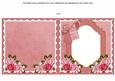 Pink Rose Wish You Well to Fit 6in Folded Insert