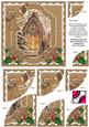 Church Window Christmas 6in Duo Corner Stacker Card Front