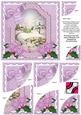 Lilac Sscene Christmas 6in Duo Corner Stacker Card Front