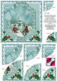 Rooftops Christmas 6in Duo Corner Stacker Card Front