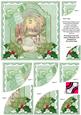 Winter Garden Christmas 6in Duo Corner Stacker Card Front