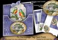Blue Tits Christmas Wishes 7in Tag Card Front Mini Kit