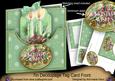 Candle Duo Christmas Wishes 7in Tag Card Front Mini Kit