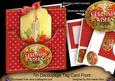 Single Candle Christmas Wishes 7in Tag Card Front Mini Kit