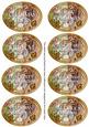 Nativity Christmas Oval Fancy Tag Sentiments