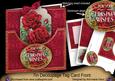 Christmas Roses Christmas Wishes 7in Tag Card Front Mini Kit