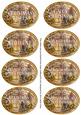 Church Window Christmas Oval Fancy Tag Sentiments