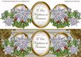 Silver Poinsettia Neighbours Large Dl Decoupage Topper