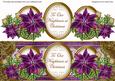 Dark Purple Poinsettia Neighbours Large Dl Decoupage Topper
