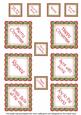 Red Green Poinsettia Diamond Christmas Sentiment Captions