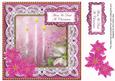 Pink Poinsettia Mum & Dad 8in Sentiment Step by Step