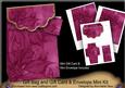 Cerise Poinsettia 2 Gift Bag Mini Kit & Gift Card & Envelope