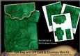 D Green Poinsettia Gift Bag Mini Kit & Gift Card & Envelope