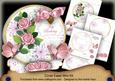 Pink Rose July Birthday Circle Easel Card Mini Kit