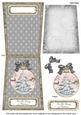 Snow Tree Family Christmas 5.5inch Bauble Decoupage Card