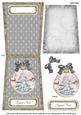 Snow Tree Joyeux Noel 5.5inch Bauble Decoupage Card