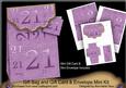 Lilac Birthday 21 Gift Bag Mini Kit & Gift Card & Envelope