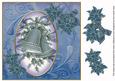 Blue Bells 8in Swirl Decoupage Topper