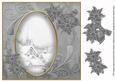 Silver Ice Church 8in Swirl Decoupage Topper