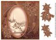 Dusky Pink Ice Church 8in Swirl Decoupage Topper