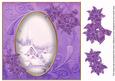 Lilac Ice Church 8in Swirl Decoupage Topper