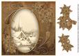 Vintage Tea Ice Church 8in Swirl Decoupage Topper