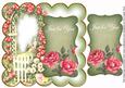 Olive Rose Arch Just for You 8in Scallop Topper