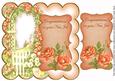 Peach Rose Arch New Job 8in Scallop Topper