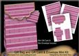 Cerise Christmas Jumper Gift Bag Kit, Gift Card & Envelope