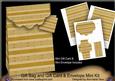 Gold Christmas Jumper Gift Bag Kit, Gift Card & Envelope