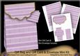 Lilac Christmas Jumper Gift Bag Kit, Gift Card & Envelope