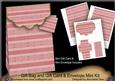 Pink Christmas Jumper Gift Bag Kit, Gift Card & Envelope