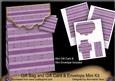 Purple Christmas Jumper Gift Bag Kit, Gift Card & Envelope