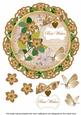 Vtea Fmk Best Wishes 8in Doily Decoupage Topper