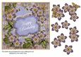 Blue Met Fleur Happy Birthday 7in Fancy Decoupage Topper