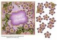 Lilac Met Fleur Happy Birthday 7in Fancy Decoupage Topper