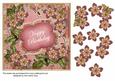 Pink Met Fleur Happy Birthday 7in Fancy Decoupage Topper