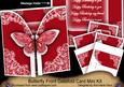 Red Butterfly Birthday Friend 3D Gatefold Butterfly Mkit