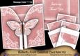 Pink Butterfly Thank You 3D Gatefold Butterfly Mkit